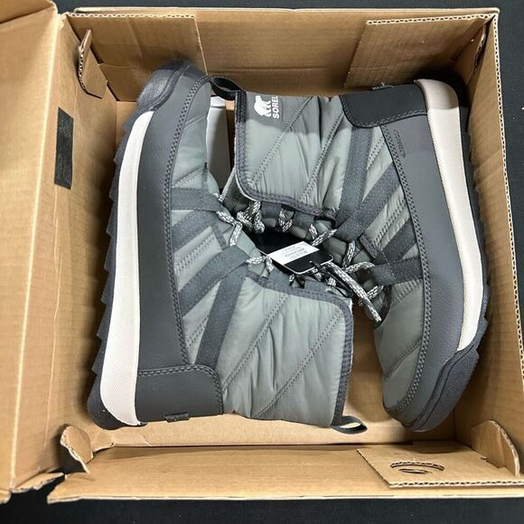 New Sorel Whitney II Short Lace Waterproof Boots 8 Quarry - Picture 1 of 6